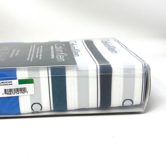 Calvin Klein Men's 3 Pack Boxer Briefs Blue Black Green Cotton Stretch NB2381920 - Picture 8 of 8